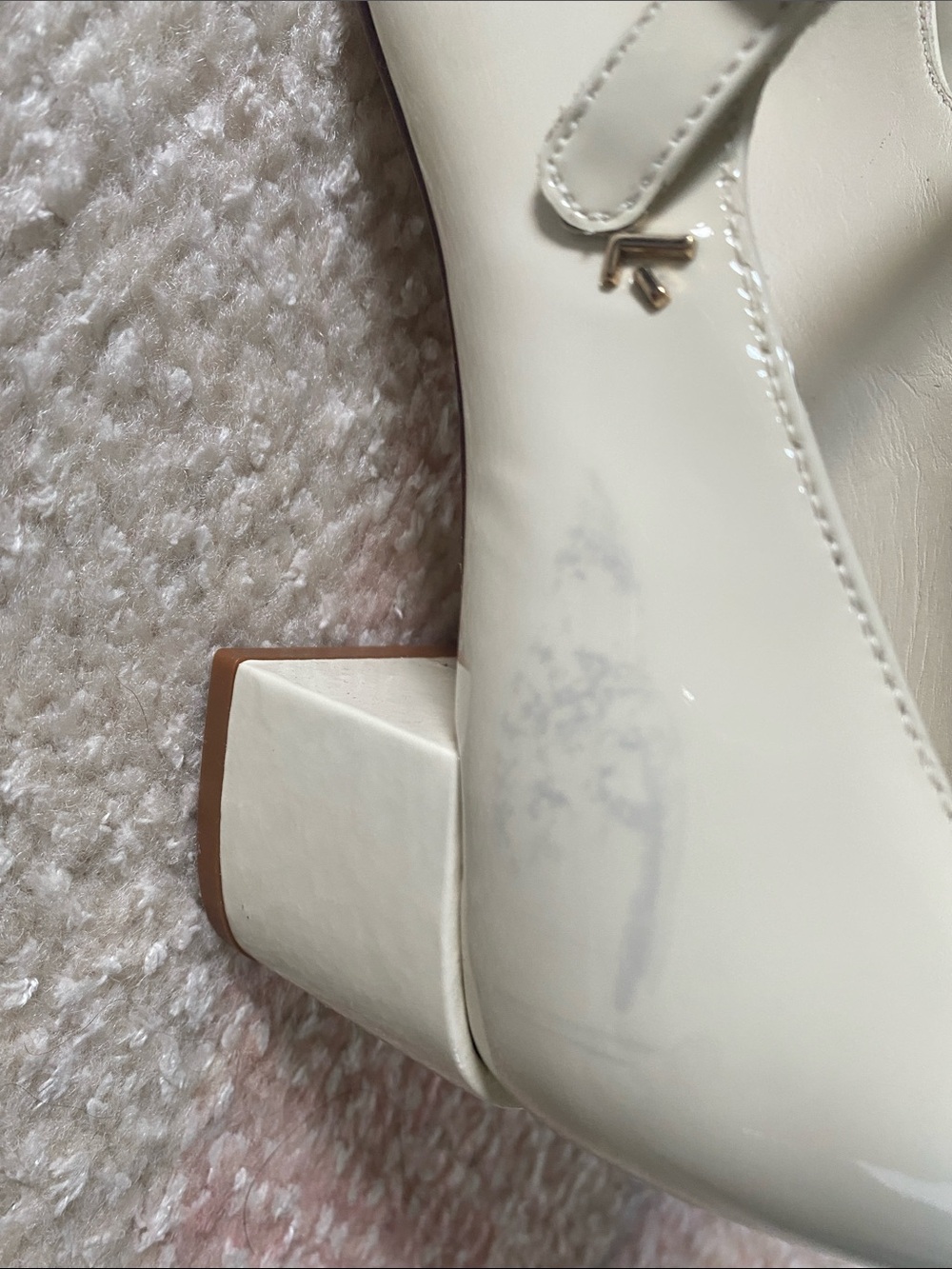 Larroudé Cream Mary Jane Pumps - Patent Leather - Picture 6 of 8